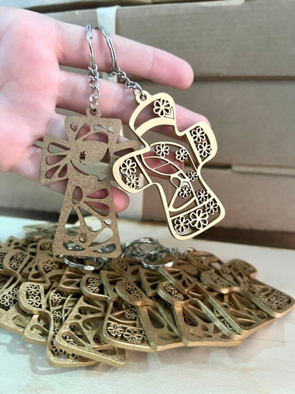 Llaveros personalizados en madera