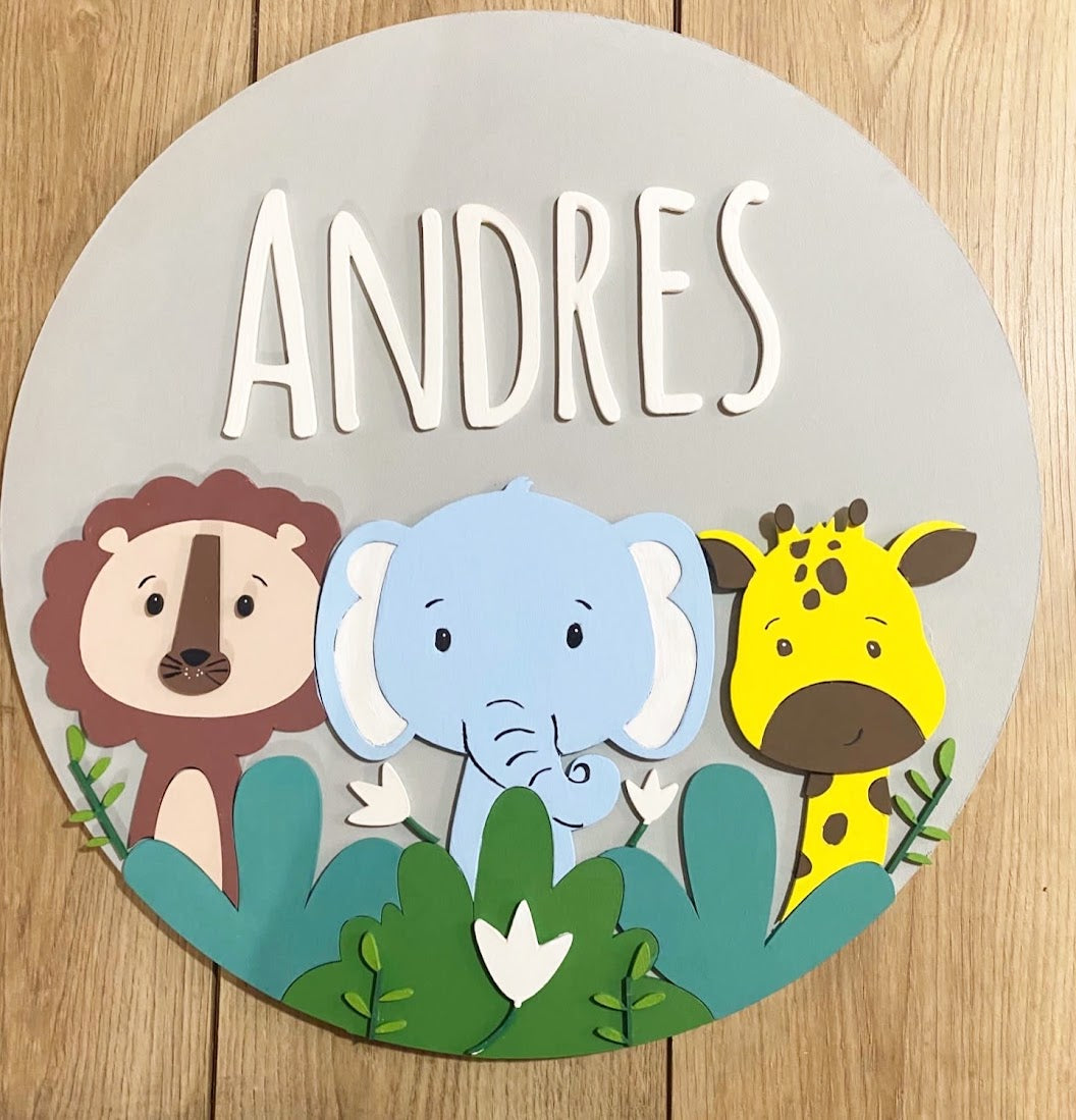 Colgante personalizado para habitación del niño