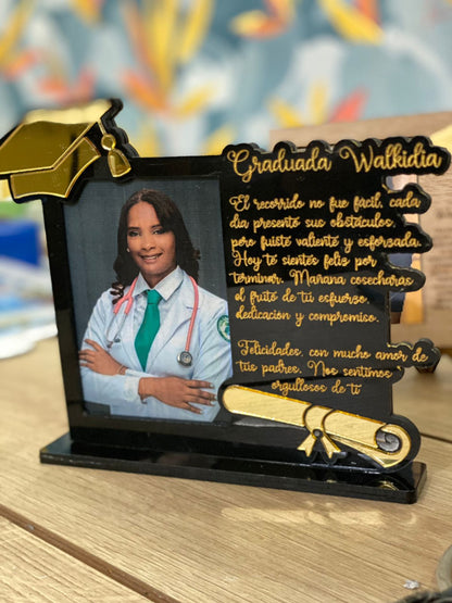 Porta retrato personalizado graduado