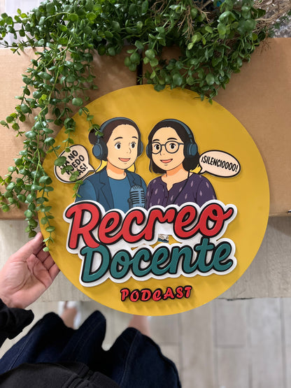 Letrero podcast youtuber