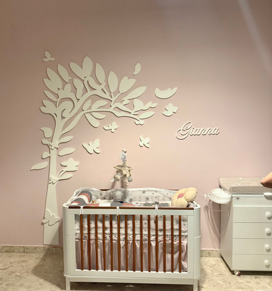 Arbol de pared con nombre