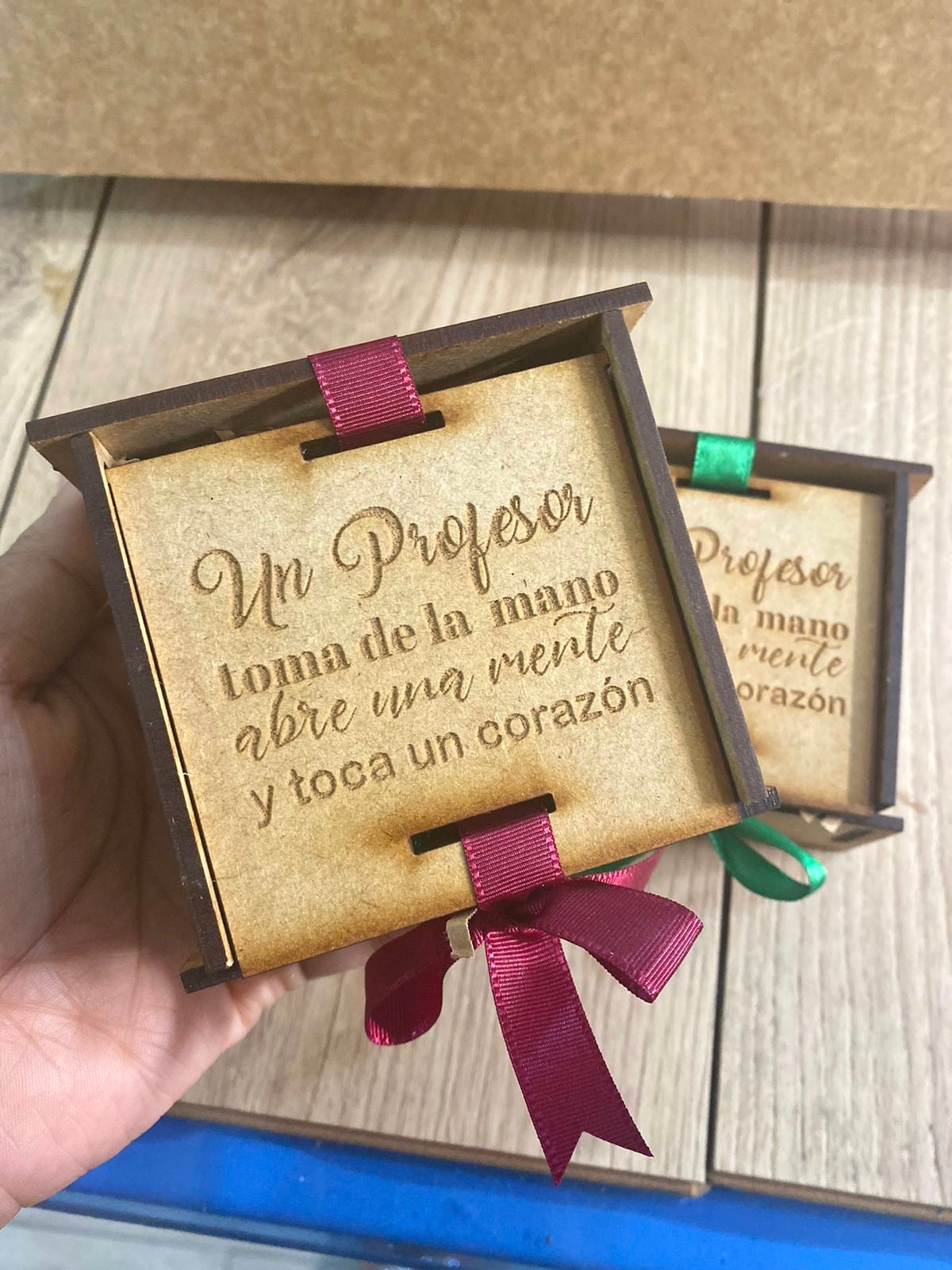 Custom Gift Wooden Box Engraved