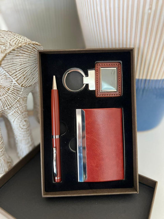 Libreta roja personalizada en cuero