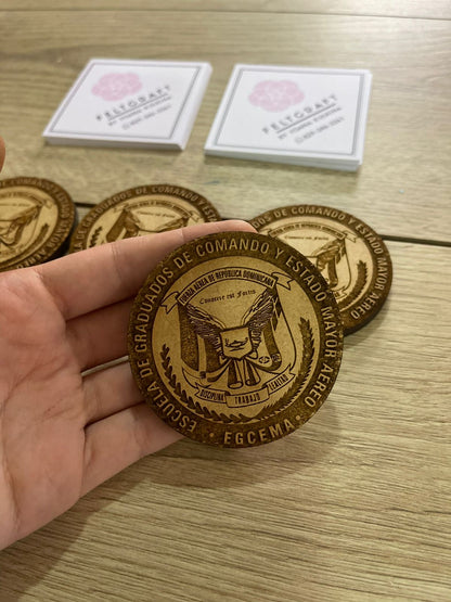 Souvenir de cajitas con medalla para el ejército personalizados en Santo Domingo