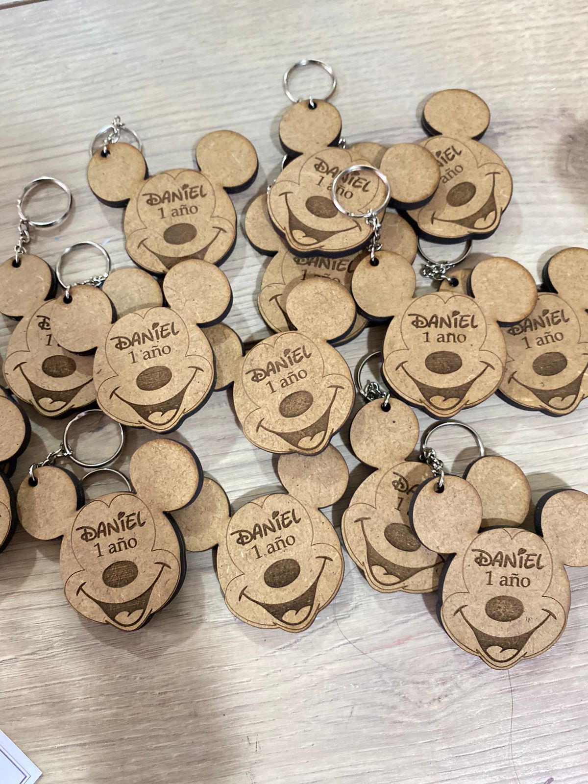 Mickey Mouse Wooden Keychain
