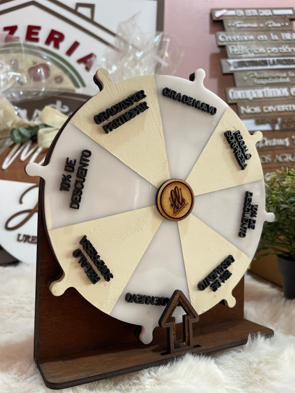 Ruleta personalizada 8 pulgadas de diametro