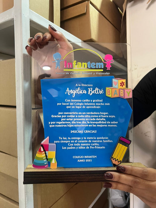 Placas de reconocimientos para empresas