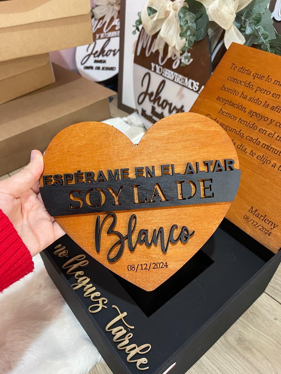 Caja novios bodas personalizadas