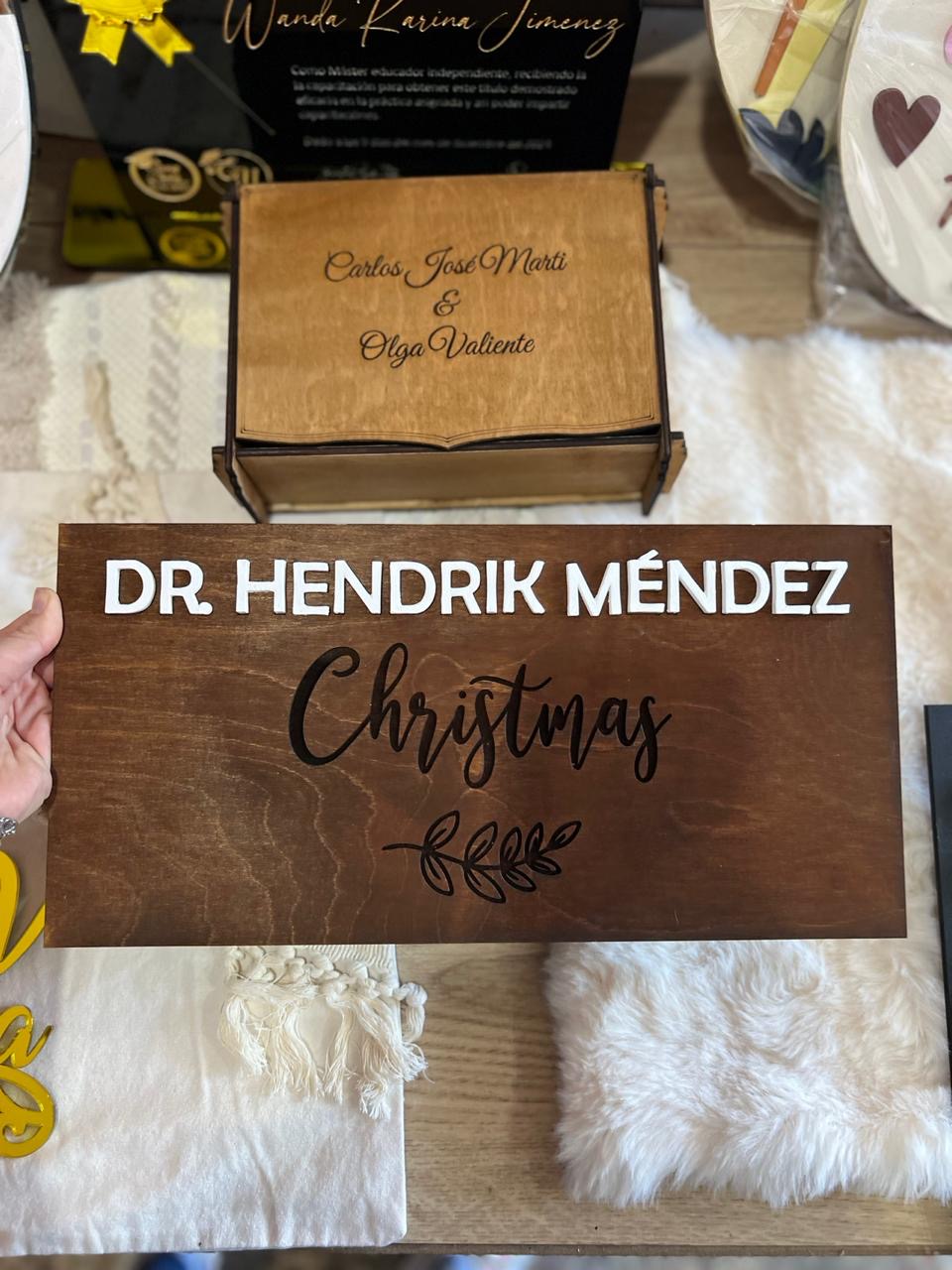 Letrero madera personalizado