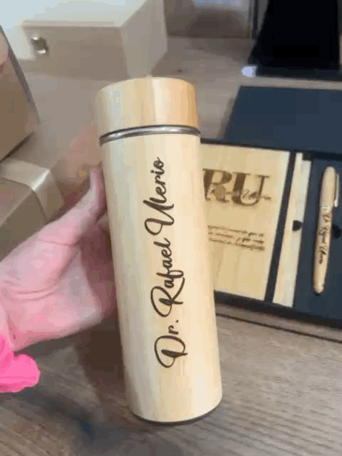 Set personalizado libreta termo lapicero y memoria usb