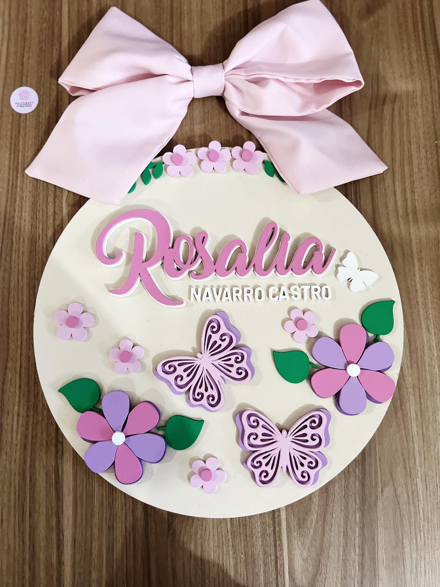 Mariposas decoracion habitacion puerta bebe