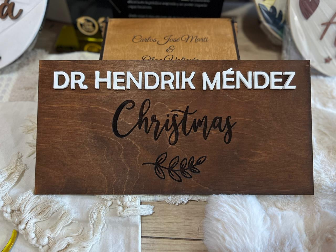 Letrero madera personalizado