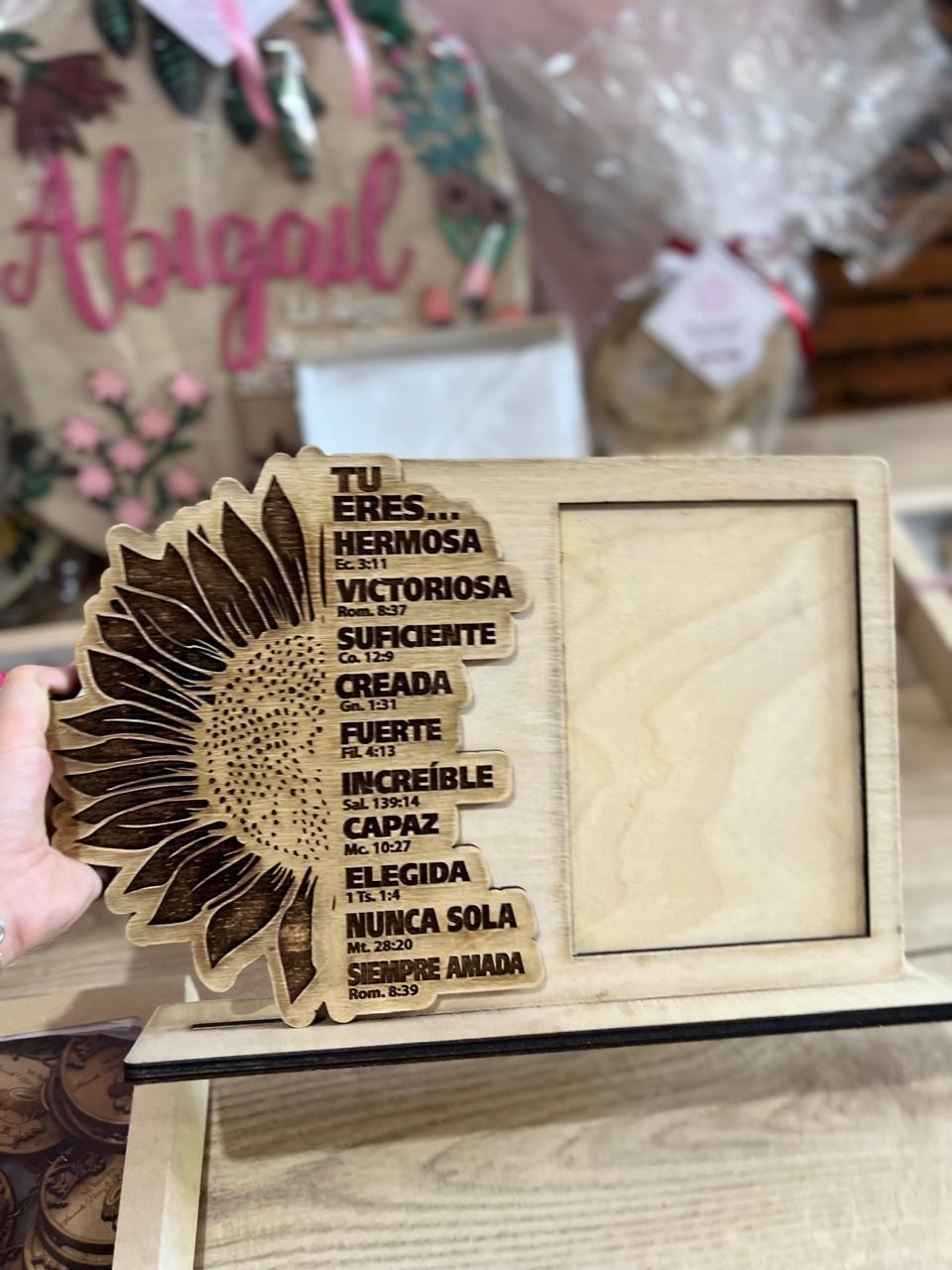 Porta retrato personalizado en madera