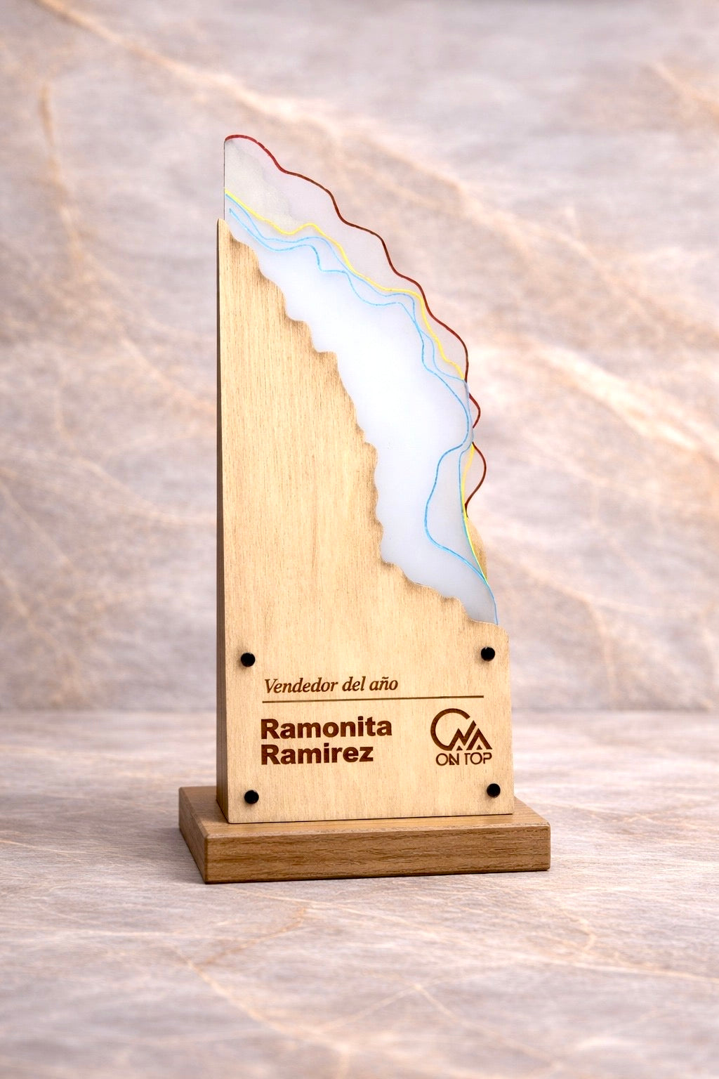 Placas de reconocimiento personalizado en acrilico para empresas