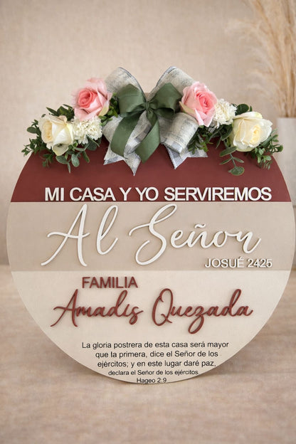 Personalizacion de colgantes para puerta en madera