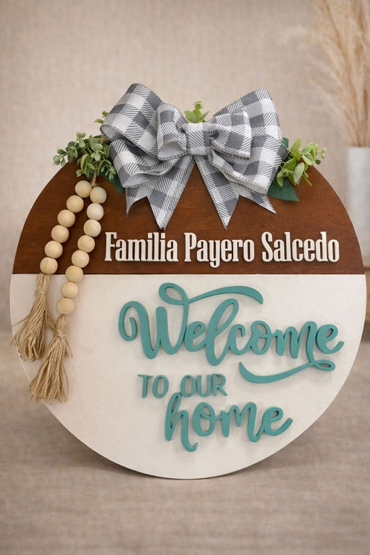 Personalizacion de colgantes para puerta en madera