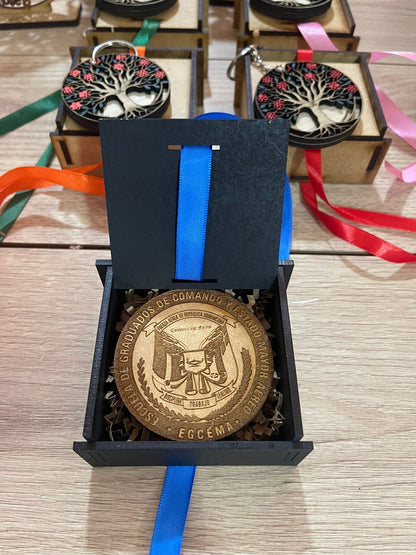 Souvenir de cajitas con medalla para el ejército personalizados en Santo Domingo