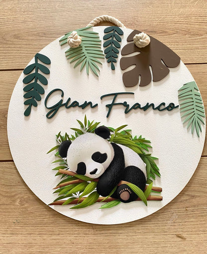 Sleepy Panda Baby Boy Nursery Decor