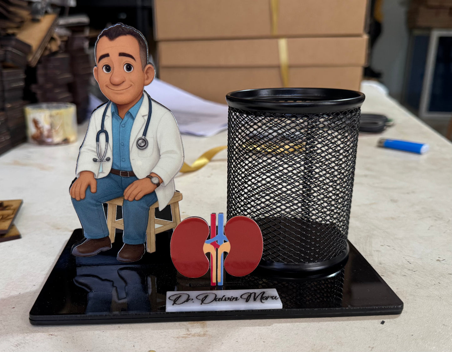 Placas de reconocimientos a color