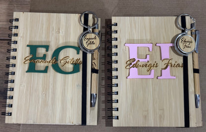 Libreta personalizada con llavero y lapicero