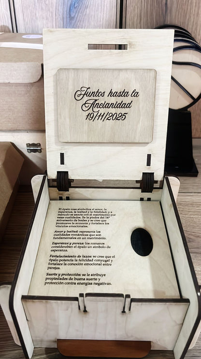 Caja matrimonio personalizada