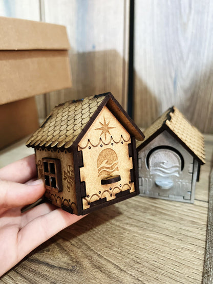 Caja tipo casita personalizada