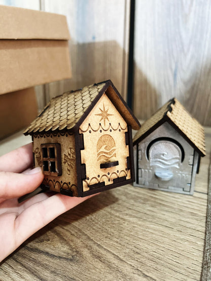 Caja tipo casita personalizada