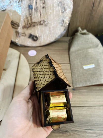 Caja tipo casita personalizada