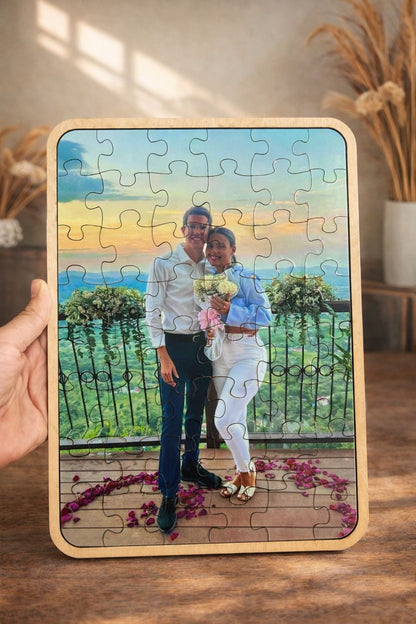 Rompecabezas personalizado en madera a color para regalos y decoración