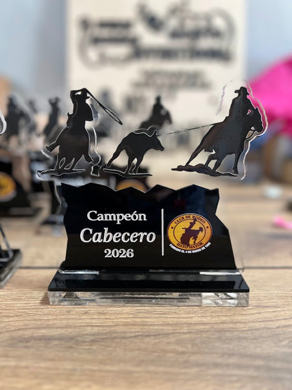 Trofeo de reconocimiento personalizado en acrilico