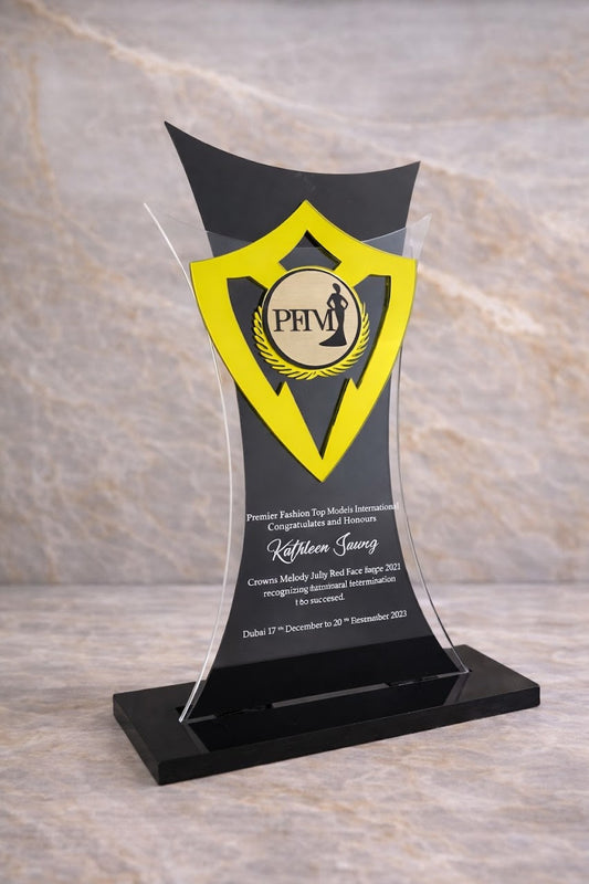 Trofeo en acrílico personalizado