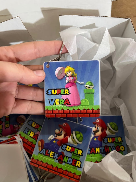 Llavero cumpleaños mario bross