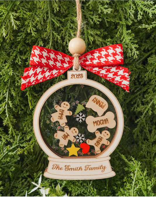 Family Details Ornament For Christmas Tree
