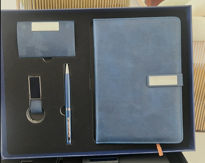 Set Ejecutivo Corporativo: Agenda, Bolígrafo, USB y Tarjetero