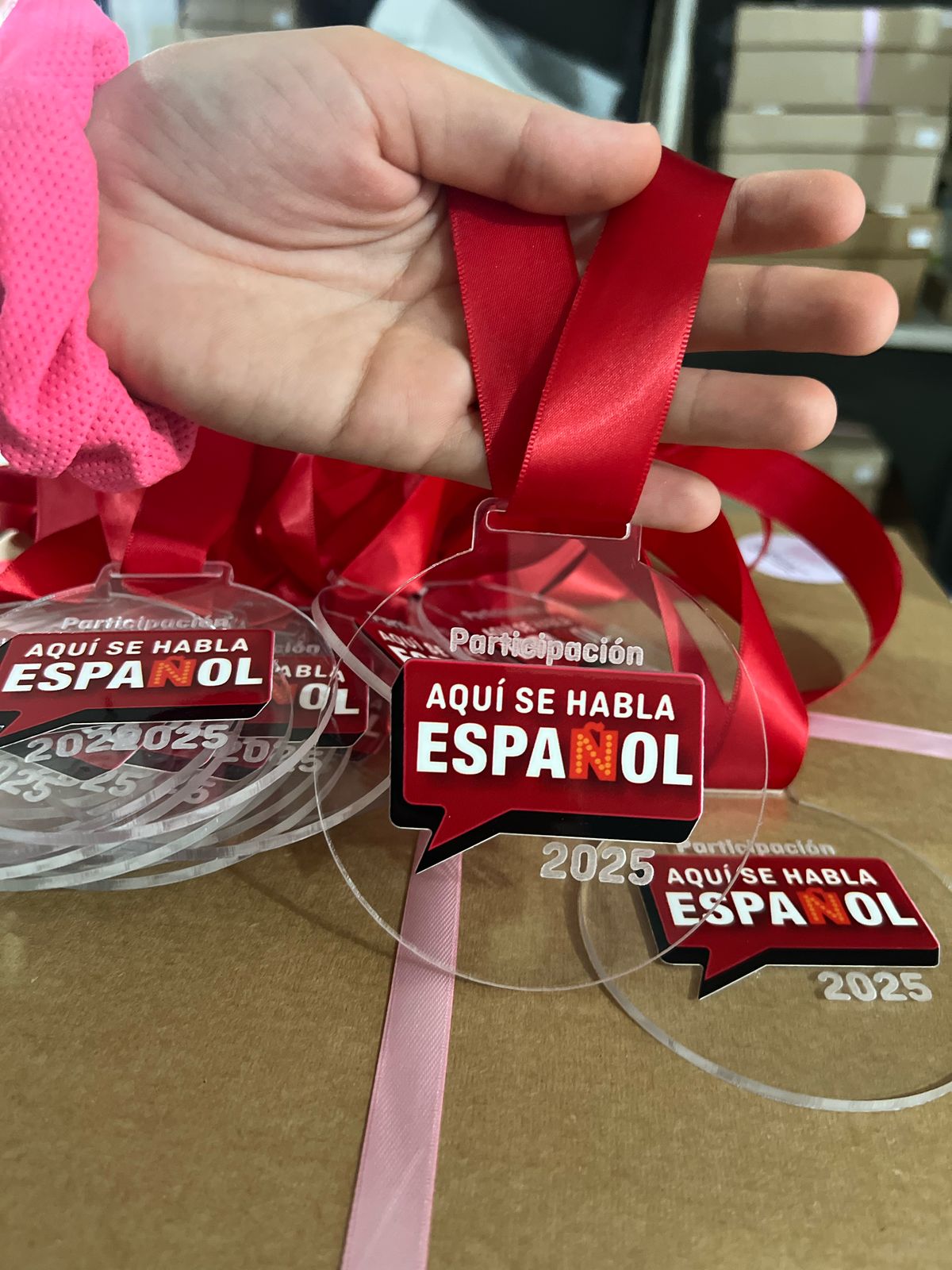 medallas en acrilico