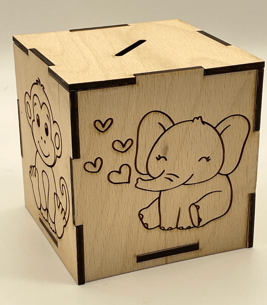 Alcancia personalizada baby shower - Felt Craft RD