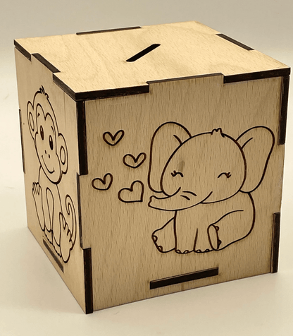 Alcancia personalizada baby shower - Felt Craft RD