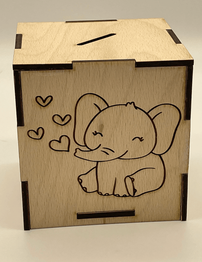 Alcancia personalizada baby shower - Felt Craft RD