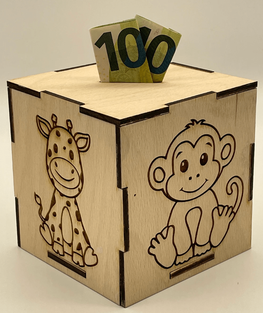 Alcancia personalizada baby shower - Felt Craft RD