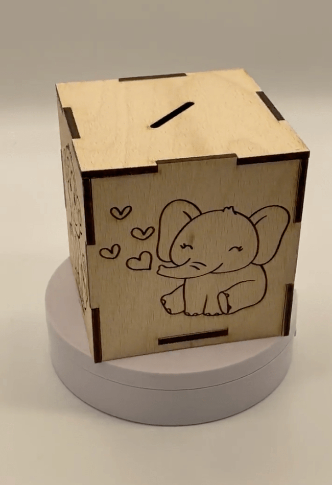 Alcancia personalizada baby shower - Felt Craft RD