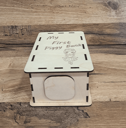 Alcancia personalizada en madera - Felt Craft RD