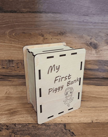 Alcancia personalizada en madera - Felt Craft RD