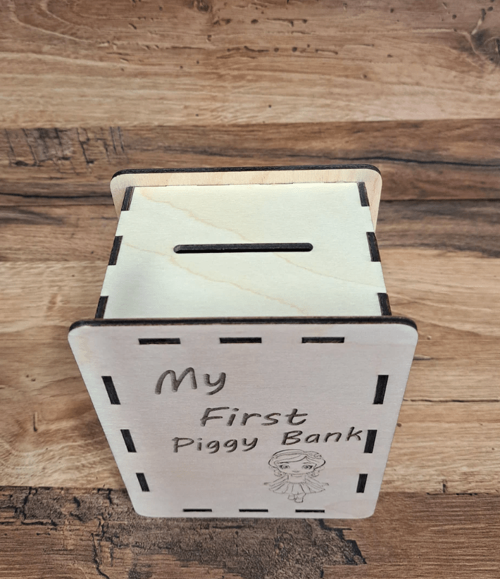 Alcancia personalizada en madera - Felt Craft RD