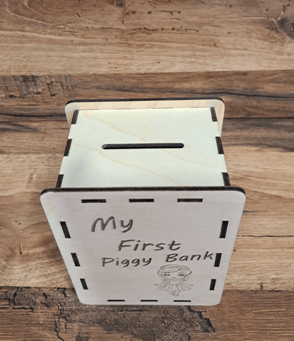 Alcancia personalizada en madera - Felt Craft RD