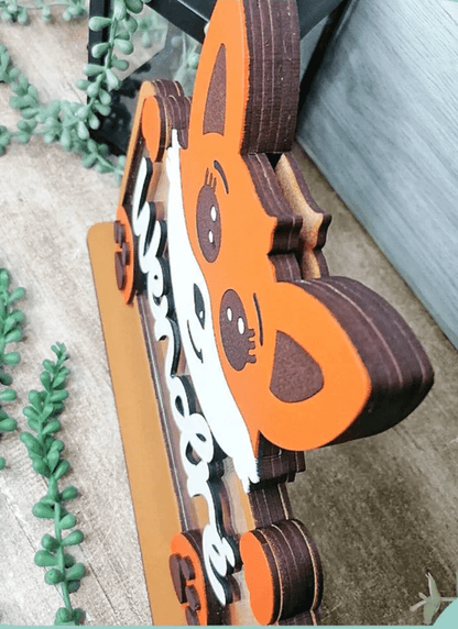 alcancia personalizada zorrito para ninos - Felt Craft RD