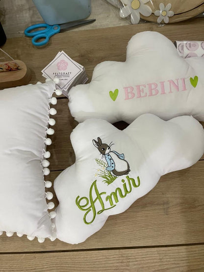 Almohada personalizada con bordado para regalo de niño - Felt Craft RD