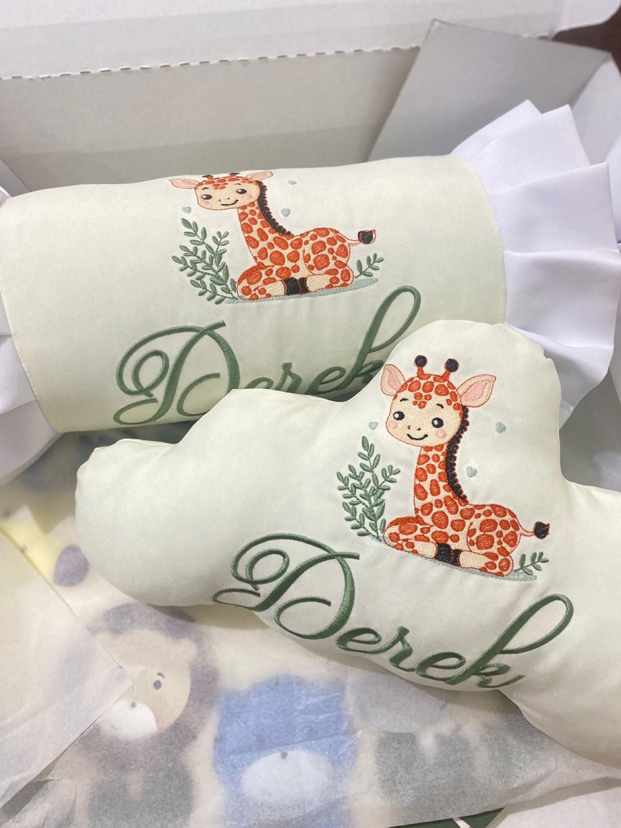 Almohadas bebe con animalitos bordados regalo - Felt Craft RD