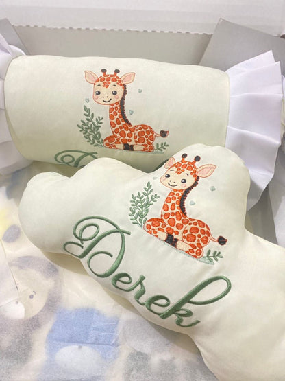 Almohadas bebe con animalitos bordados regalo - Felt Craft RD