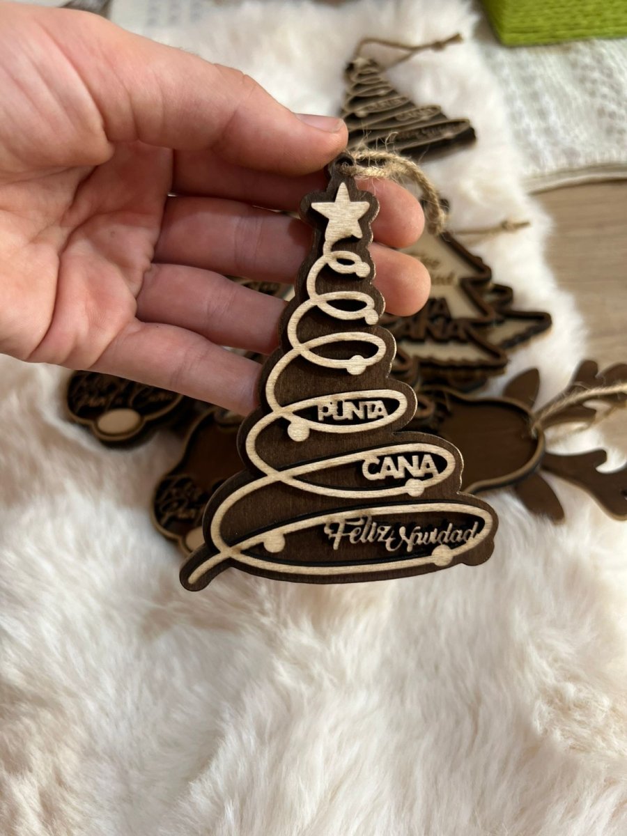 Arbolito navidad decoracion madera - Felt Craft RD