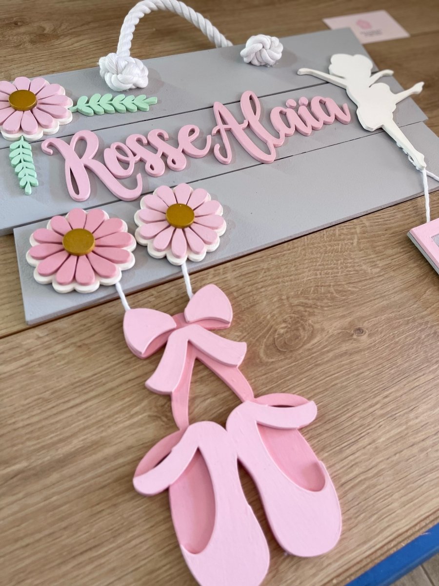 Ballerina Shoes Baby Girl Hanger - Felt Craft RD